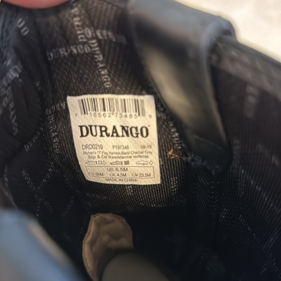Durango Women’s Black Faded Flag Harness Boot size 6.5 medium. New in Box - Picture 12 of 14